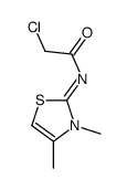 2-chloro-N-(3,4-dimethyl-1,3-thiazol-2-ylidene)acetamide Structure