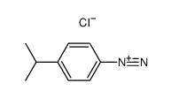 4-isopropylbenzenediazonium chloride Structure