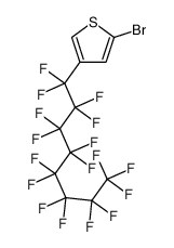 2-bromo-4-(1,1,2,2,3,3,4,4,5,5,6,6,7,7,8,8,8-heptadecafluorooctyl)thiophene Structure