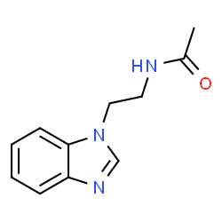 Acetamide, N-[2-(1H-benzimidazol-1-yl)ethyl]- Structure