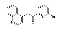 1-(6-Bromo-2-pyridinyl)-2-(4-quinolinyl)ethanone结构式