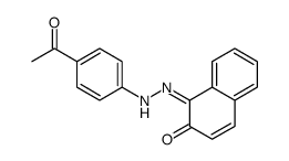 1-[(4-acetylphenyl)hydrazinylidene]naphthalen-2-one Structure