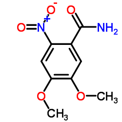 3,4-DIMETHOXY-6-NITROBENZAMIDE structure