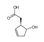 (-)-trans-2-carboxymethylcyclopent-3-en-1-ol Structure