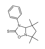 5,6,7,7a-Tetrahydro-5,5,7,7-tetramethyl-1-phenylpyrrolo[1,2-b][1,2,4]oxadiazole-2(1H)-thione结构式