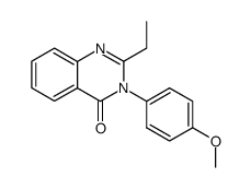 2-ethyl-3-(4-methoxy-phenyl)-3H-quinazolin-4-one Structure