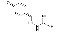 2-[[(E)-(5-oxopyridin-2-ylidene)methyl]amino]guanidine结构式