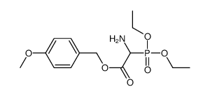 (4-methoxyphenyl)methyl 2-amino-2-diethoxyphosphorylacetate结构式