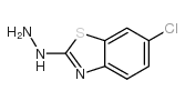 1-(6-氯-1,3-苯并噻唑-2-基)肼结构式