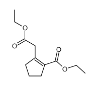 ethyl 2-(2-ethoxy-2-oxoethyl)cyclopent-1-enecarboxylate Structure