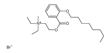 diethyl-methyl-[2-(2-octoxybenzoyl)oxyethyl]azanium,bromide结构式