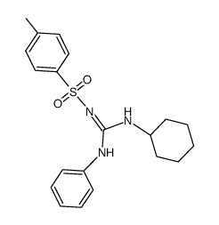 N-Cyclohexyl-N'-phenyl-N''-(4-toluolsulfonyl)guanidin Structure