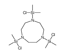 [4,7-bis[chloro(dimethyl)silyl]-1,4,7-triazonan-1-yl]-chloro-dimethylsilane结构式