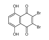2,3-dibromo-5,8-dihydroxynaphthoquinone结构式