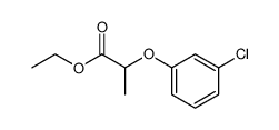 ethyl 2-(3-chlorophenoxy)propanoate结构式