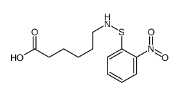 6-[(2-nitrophenyl)sulfanylamino]hexanoic acid Structure