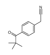 2-[4-(2,2-dimethylpropanoyl)phenyl]acetonitrile Structure