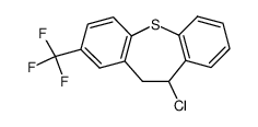10-chloro-10,11-dihydro-2-trifluoromethyl-dibenzo[b,f]thiepin结构式