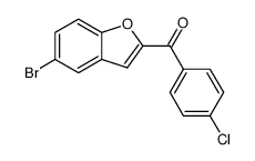 (5-BROMO-1-BENZOFURAN-2-YL)(4-CHLOROPHENYL)METHANONE结构式
