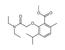 methyl 2-[2-(diethylamino)-2-oxoethoxy]-6-methyl-3-propan-2-ylbenzoate Structure