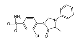 3-chloro-4-(4-methyl-5-oxo-3-phenylimidazolidin-1-yl)benzenesulfonamide Structure