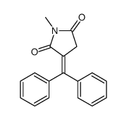 3-benzhydrylidene-1-methylpyrrolidine-2,5-dione Structure