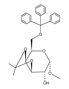 Methyl 3,4-O-Isopropylidene-6-O-trityl-α-D-galactopyranoside structure