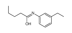 Pentanamide, N-(3-ethylphenyl)- (9CI) structure