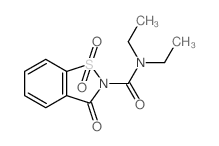 N,N-diethyl-7,9,9-trioxo-9$l^{6}-thia-8-azabicyclo[4.3.0]nona-1,3,5-triene-8-carboxamide Structure