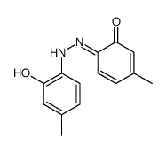 6-[(2-hydroxy-4-methylphenyl)hydrazinylidene]-3-methylcyclohexa-2,4-dien-1-one Structure