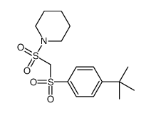 1-[(4-tert-butylphenyl)sulfonylmethylsulfonyl]piperidine Structure