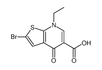 2-bromo-7-ethyl-4-oxothieno[2,3-b]pyridine-5-carboxylic acid Structure