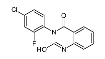 3-(4-chloro-2-fluorophenyl)-1H-quinazoline-2,4-dione结构式