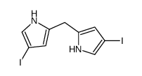 4-iodo-2-[(4-iodo-1H-pyrrol-2-yl)methyl]-1H-pyrrole结构式