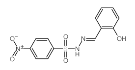 Benzenesulfonic acid,4-nitro-, 2-[(2-hydroxyphenyl)methylene]hydrazide结构式