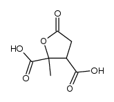 2-methyl-5-oxo-tetrahydro-furan-2,3-dicarboxylic acid结构式