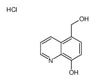 5-(hydroxymethyl)quinolin-8-ol,hydrochloride结构式