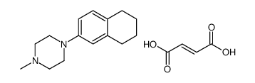 (E)-but-2-enedioic acid,1-methyl-4-(5,6,7,8-tetrahydronaphthalen-2-yl)piperazine结构式