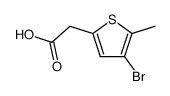 4-bromo-5-methyl-2-Thiopheneacetic acid structure