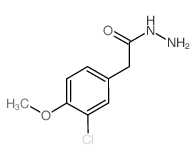 3-CHLORO-4-METHOXY-BENZENEACETIC ACID HYDRAZIDE结构式