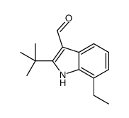 1H-Indole-3-carboxaldehyde,2-(1,1-dimethylethyl)-7-ethyl-(9CI) Structure