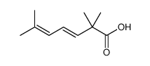 2,2,6-trimethylhepta-3,5-dienoic acid结构式