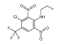 3-chloro-2,6-dinitro-N-propyl-4-(trifluoromethyl)aniline结构式