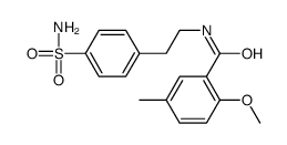 2-methoxy-5-methyl-N-[2-(4-sulfamoylphenyl)ethyl]benzamide Structure