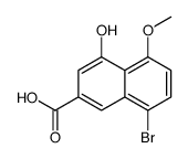 8-Bromo-4-hydroxy-5-methoxy-2-naphthoic acid Structure