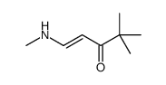 4,4-dimethyl-1-(methylamino)pent-1-en-3-one结构式