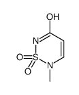 6-methyl-1,1-dioxo-1,2,6-thiadiazin-3-one结构式