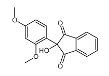 2-(2,4-dimethoxyphenyl)-2-hydroxyindene-1,3-dione Structure