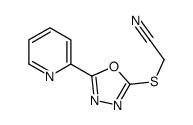 Acetonitrile, [[5-(2-pyridinyl)-1,3,4-oxadiazol-2-yl]thio]- (9CI) Structure