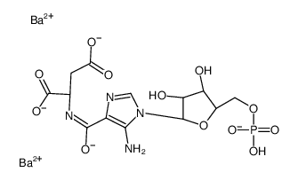 N-Succinyl-5-aminoimidazole-4-carboxamide Ribose 5'-Phosphate Dibarium Salt结构式